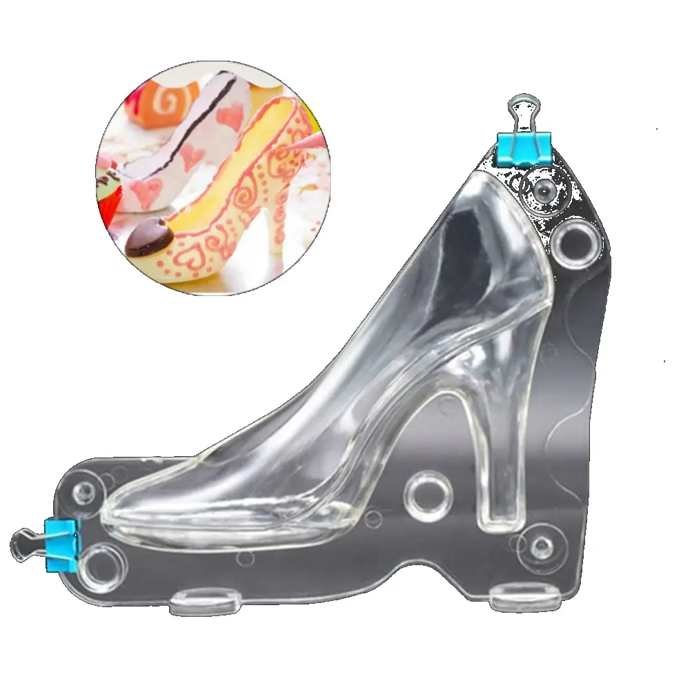 TUKE High Heel Shoe Chocolate Mold | 2 Cavities, 17.3cm (6.8 inch) | Professional Polycarbonate Candy Making - view 6