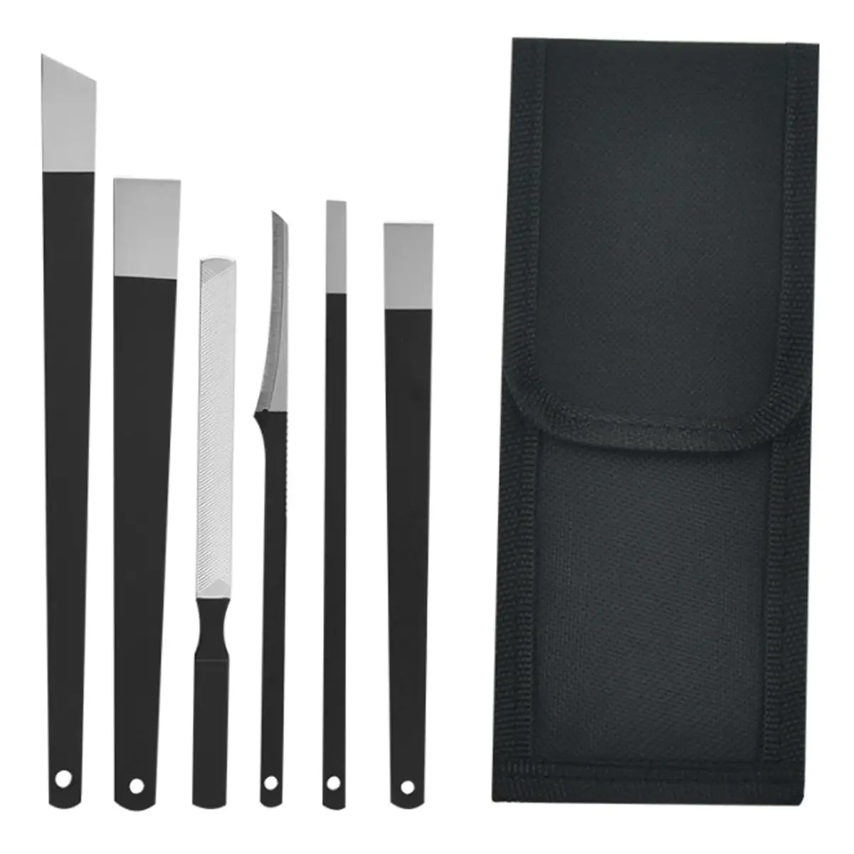 Woerma Pedicure Knife Set, 6 Pcs Stainless Steel Foot Care Tools with Storage Bag | Durable, Portable & Sharp Blade (7 inch) - main product image