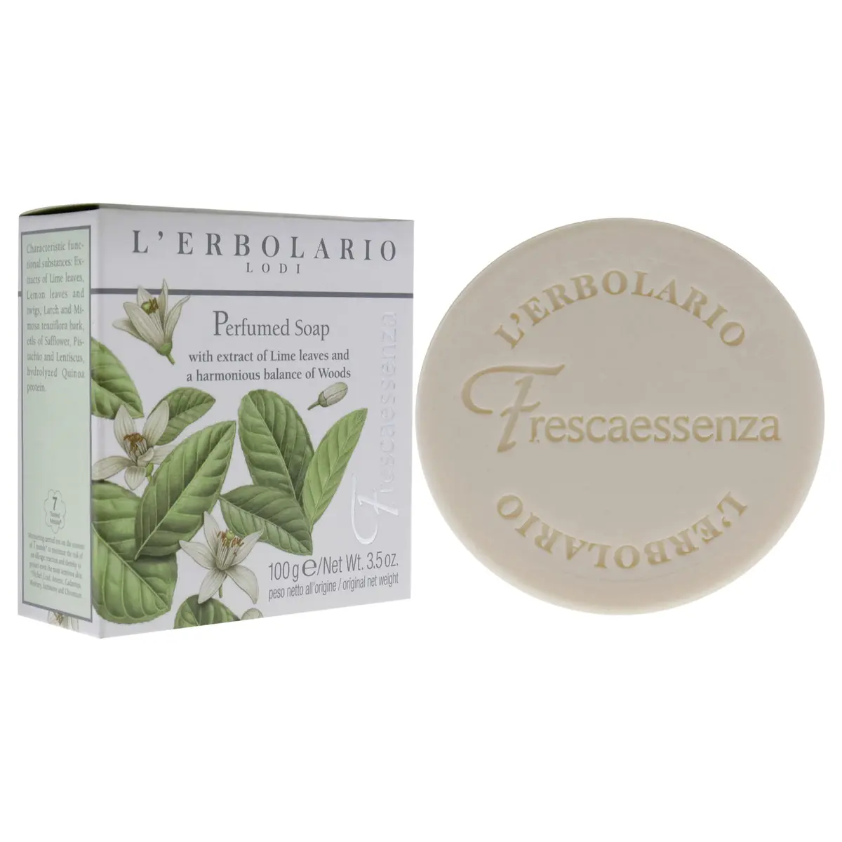 L'Erbolario Perfumed Body & Hand Soap Bar 3.5 oz | Moisturizing & Nourishing with Natural Extracts - view 3