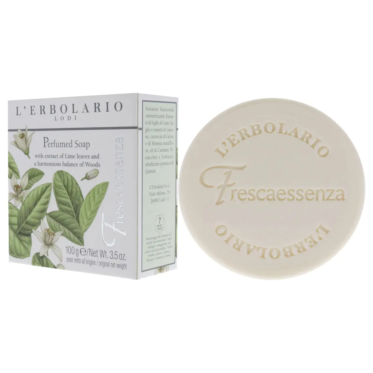 L'Erbolario Perfumed Body & Hand Soap Bar 3.5 oz | Moisturizing & Nourishing with Natural Extracts - view 4