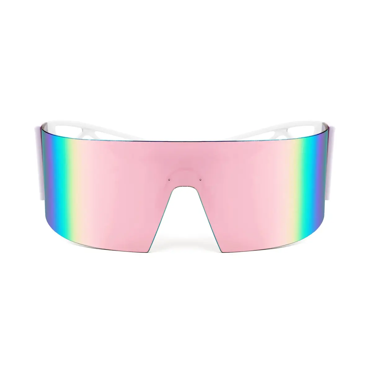 FEISEDY Futuristic Cyclops Visor Sunglasses for Men & Women | 70mm (2.76") Lens Width - view 2
