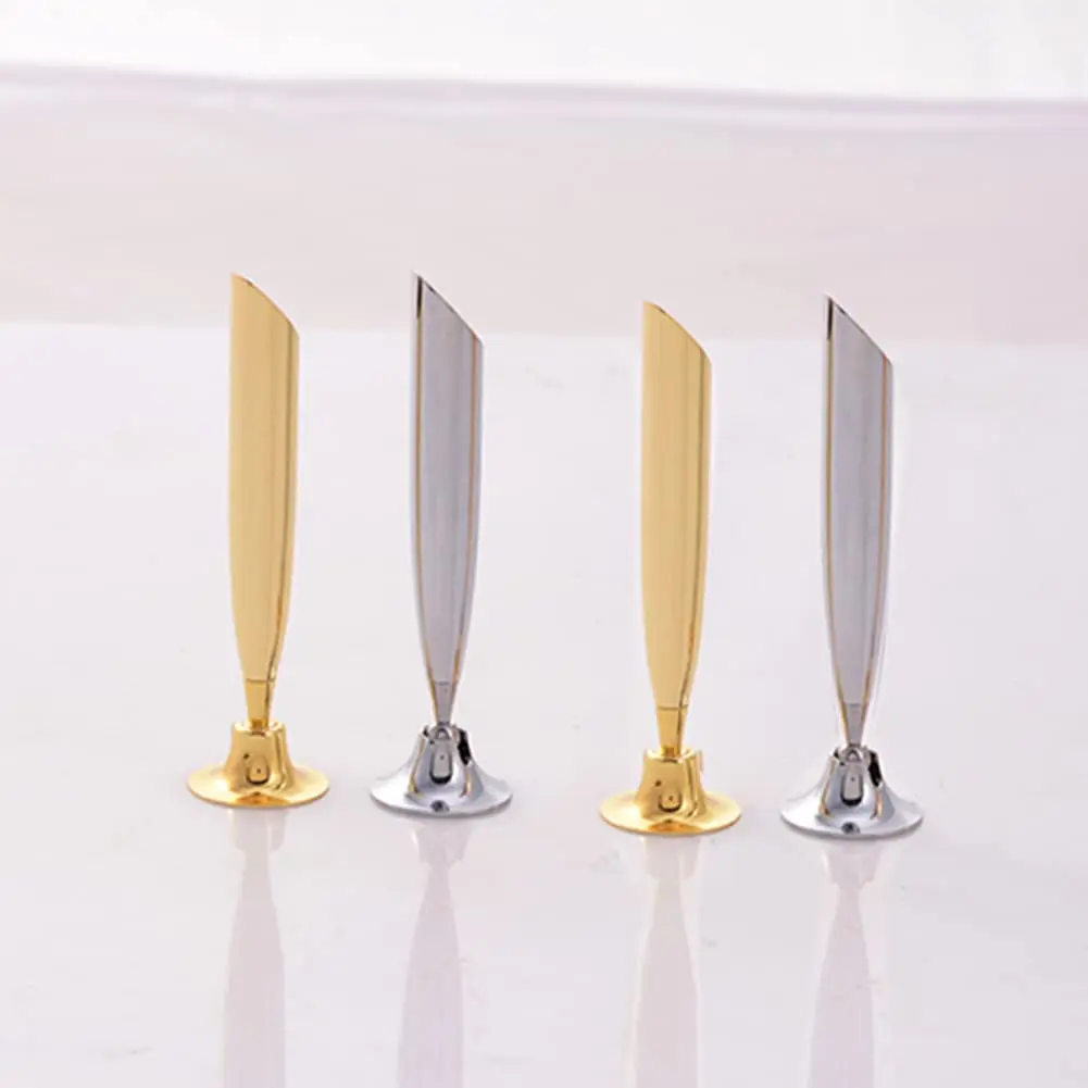 luzen 4pcs Desktop Pen Holder Metal Swivel Stand with Single Pen Display Gold Silver Home Office - view 5