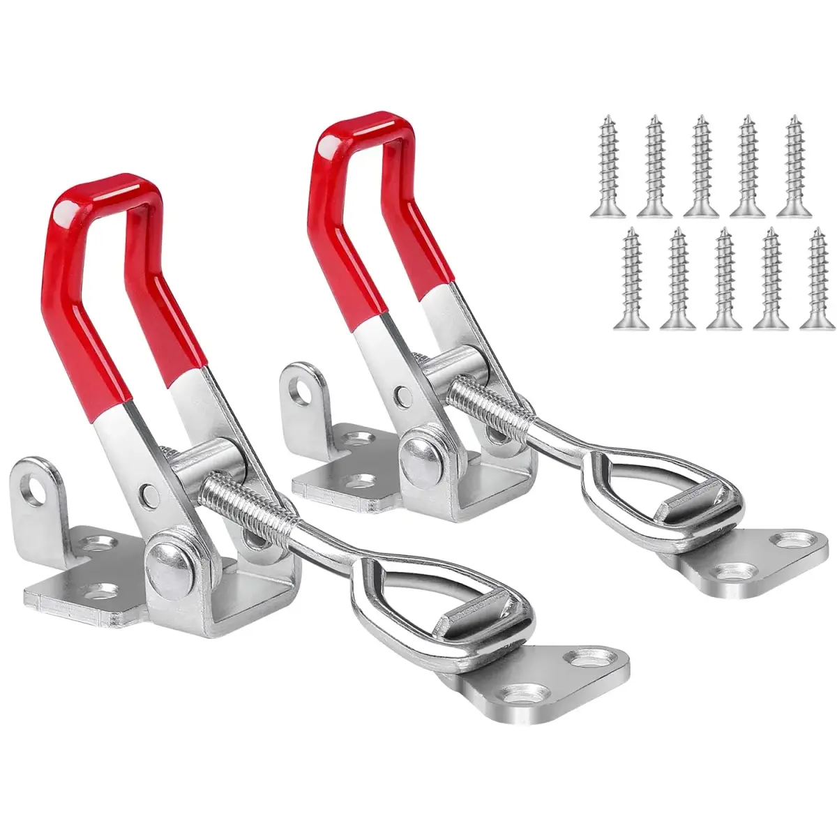 Vicuna R Heavy Duty Toggle Latch Clamp 4002 Red 2-Pack | 550 Lbs Holding Capacity - main product image