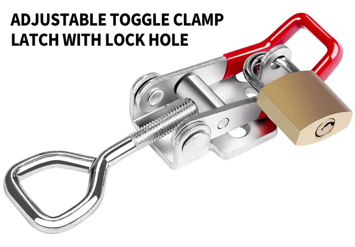 Vicuna R Heavy Duty Toggle Latch Clamp 4002 Red 2-Pack | 550 Lbs Holding Capacity - view 3