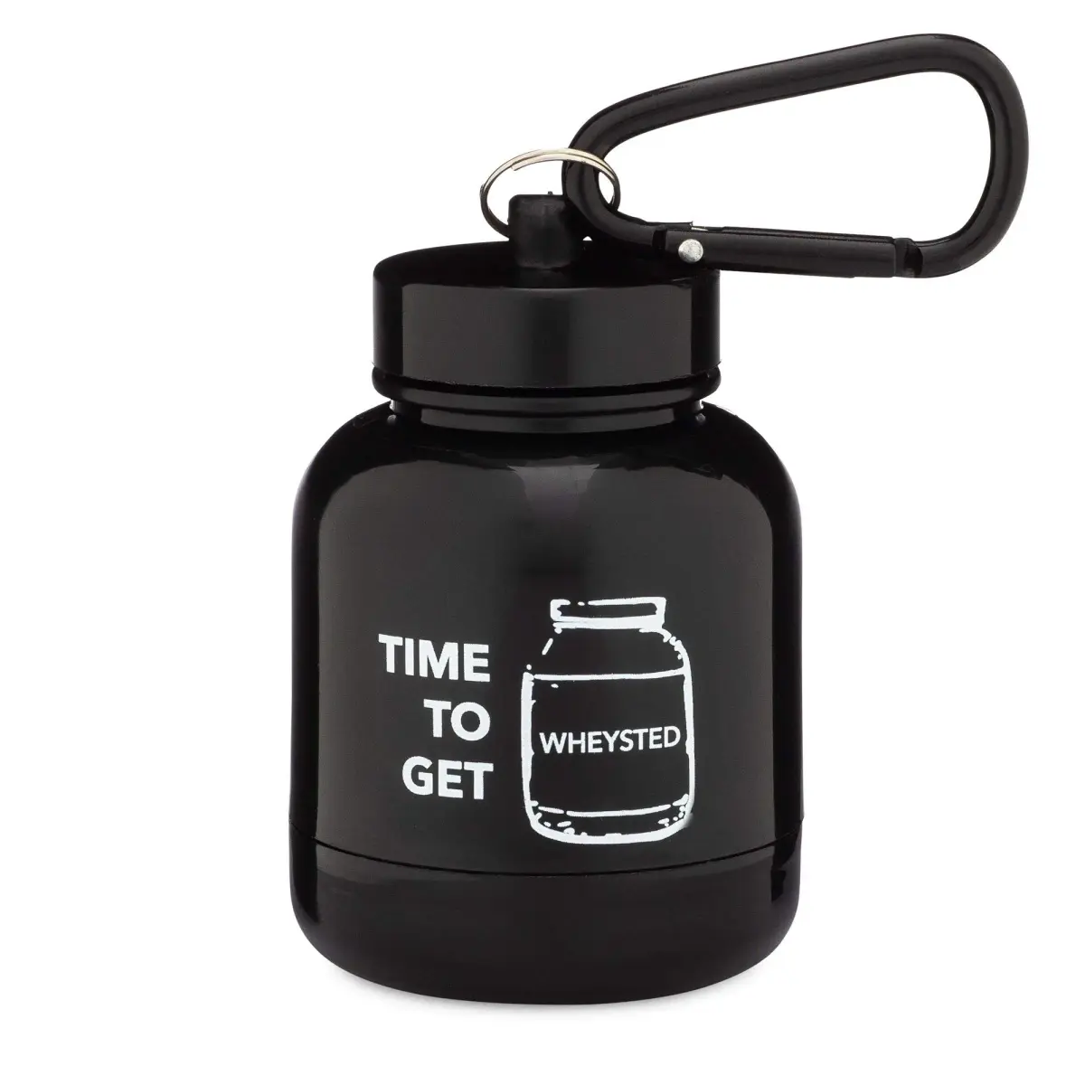 ONMYWHEY Protein Powder & Supplement Funnel Keychain 75ml (2.5 Fl Oz) | Portable To-Go Container for Gym & Travel - main product image