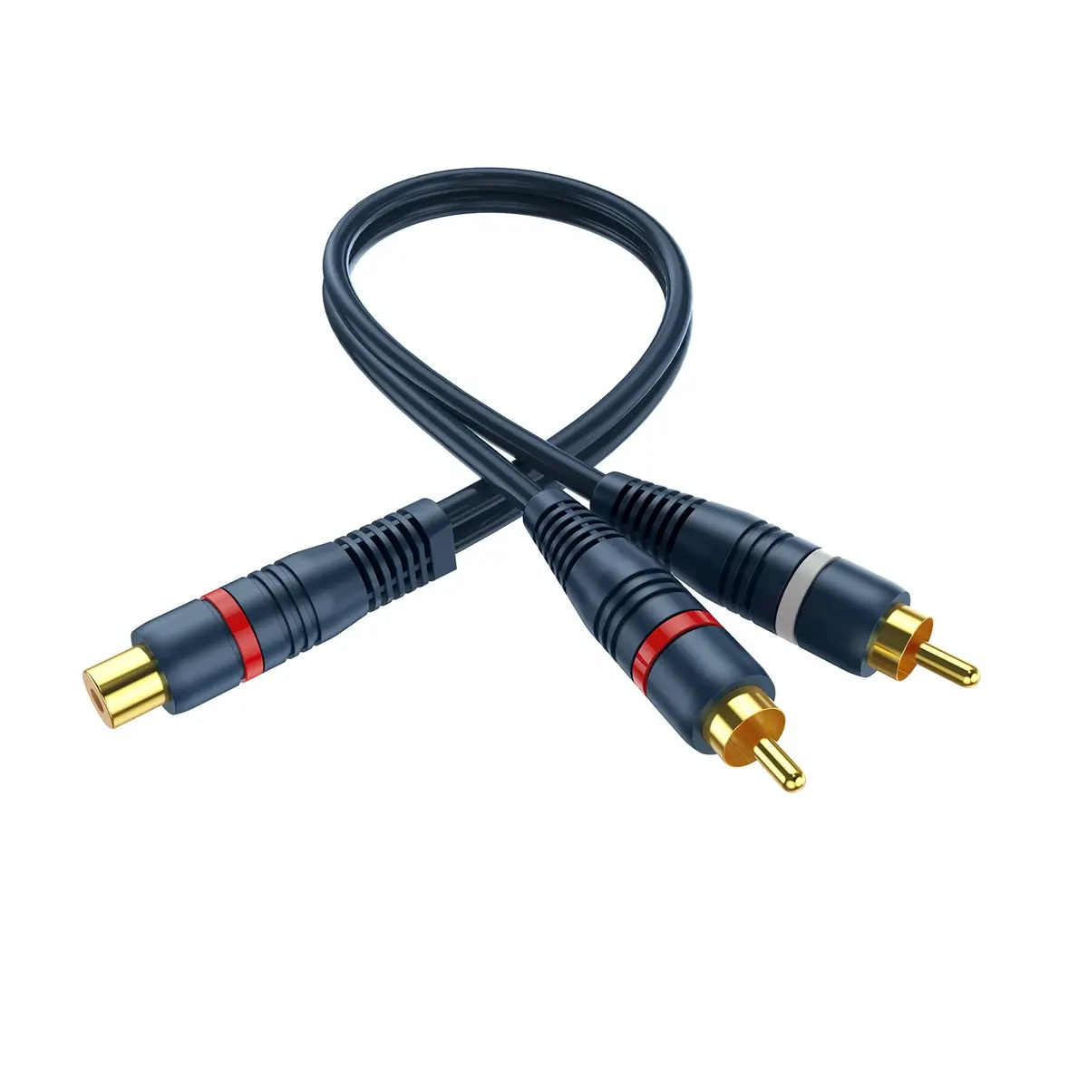 DteeDck RCA Splitter - 1 Female to 2 Male | Durable 8 Inch Audio Video Adapter - view 8