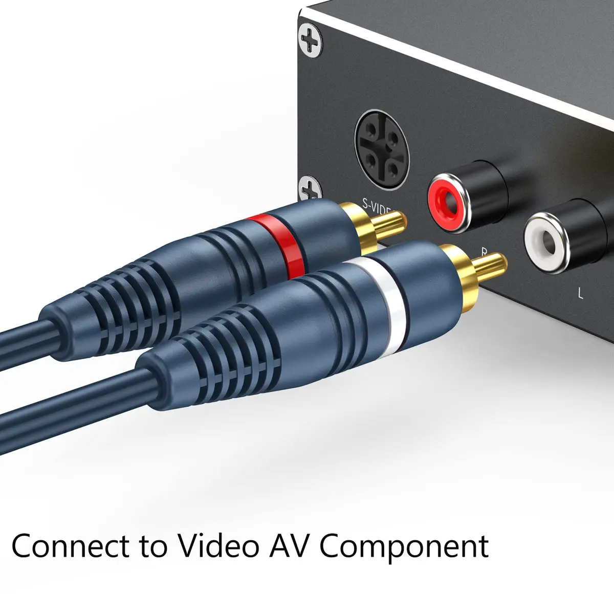 DteeDck RCA Splitter - 1 Female to 2 Male | Durable 8 Inch Audio Video Adapter - view 2