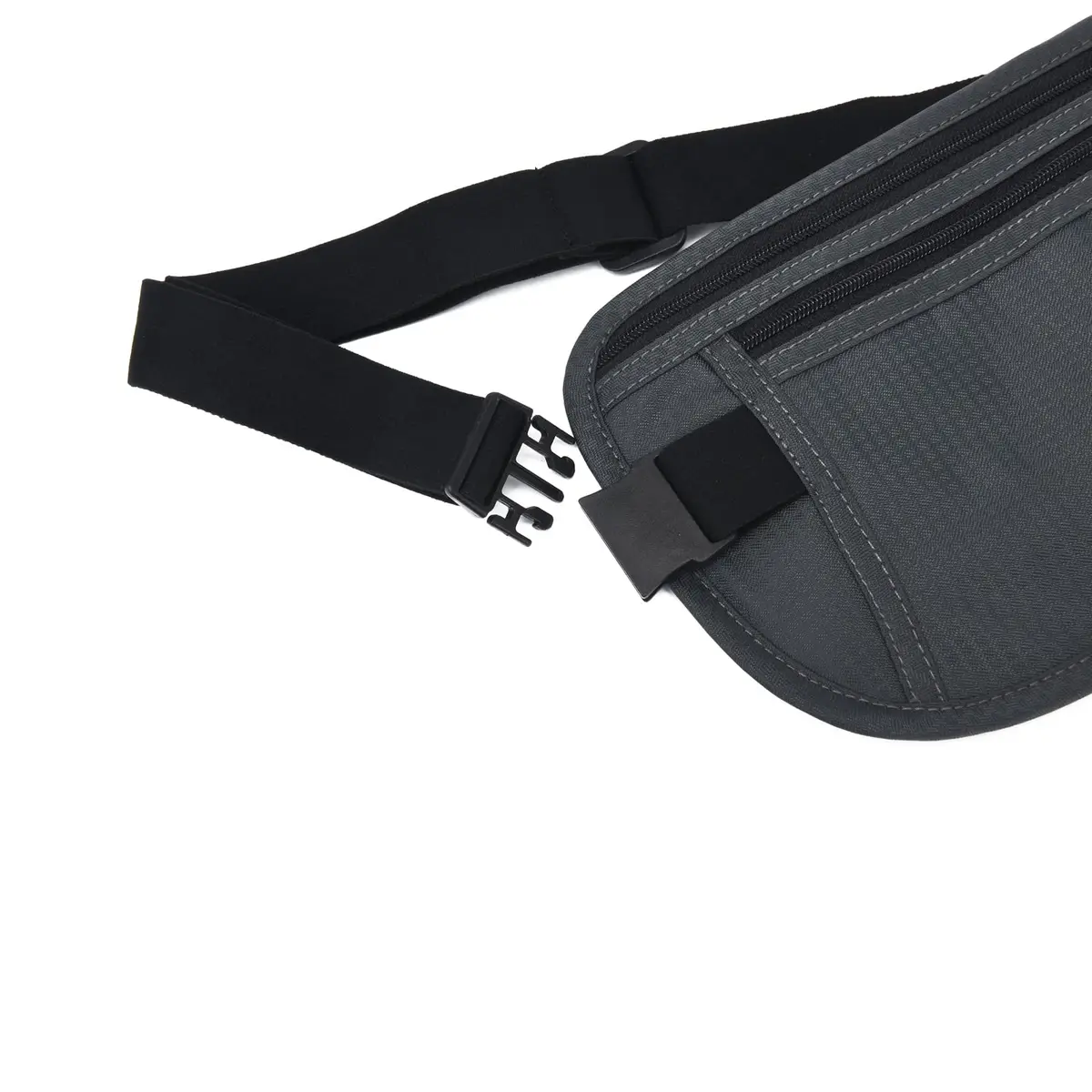 DAITET RFID Blocking Money Belt Slim Fanny Pack with Adjustable Strap | 29cm (11.2") x 14cm (5.5") - view 3