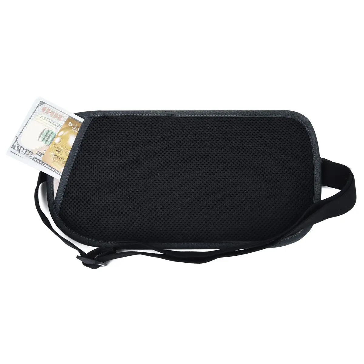 DAITET RFID Blocking Money Belt Slim Fanny Pack with Adjustable Strap | 29cm (11.2") x 14cm (5.5") - view 4