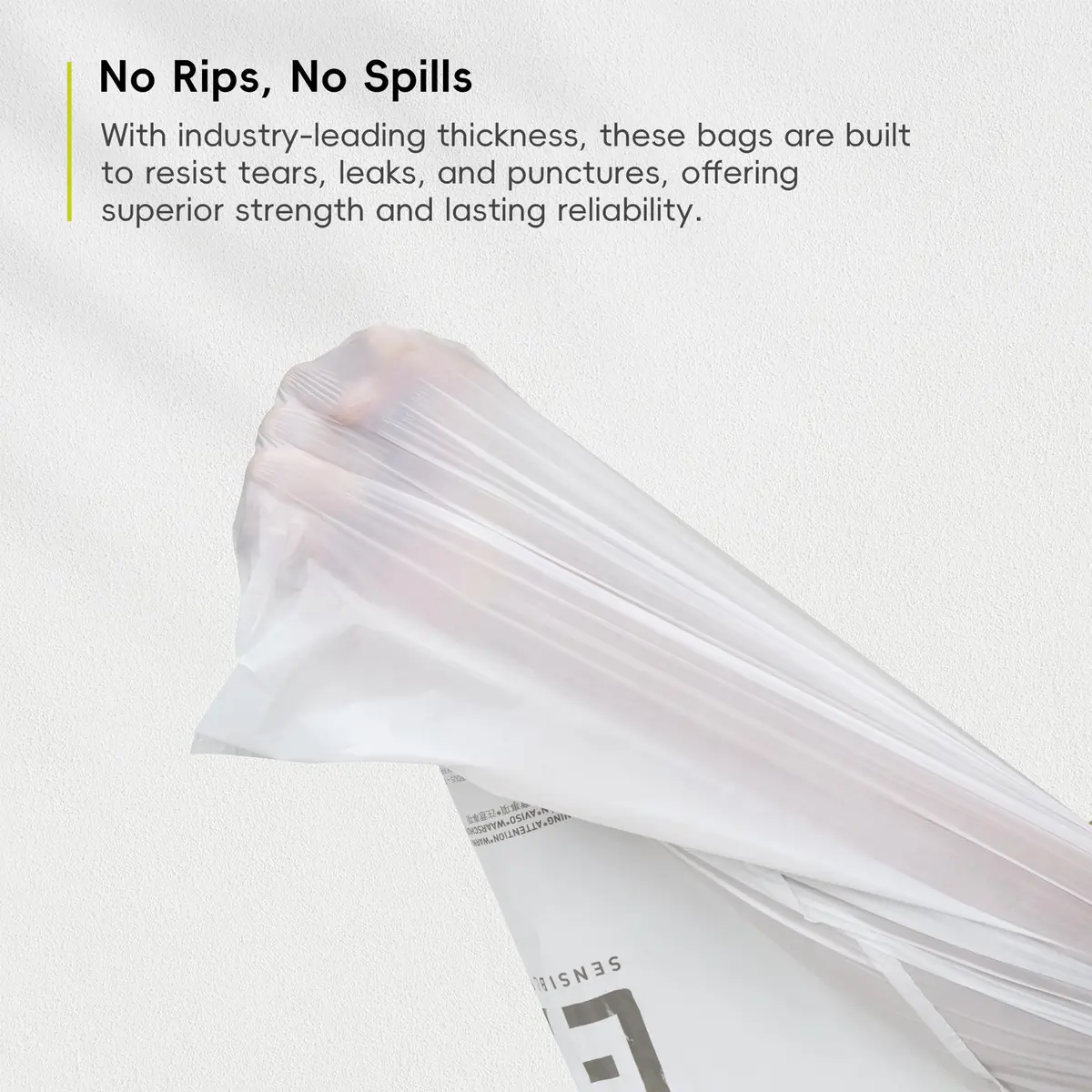 EKO 13 Gallon / 40-60 Liter Drawstring Trash Bags, 60 Count | Leak-Resistant Extra-Strong Garbage Bags - view 7