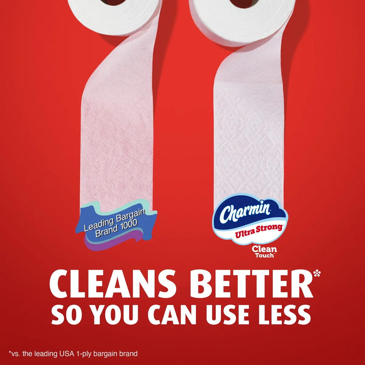 Charmin Ultra Strong Clean Touch Toilet Paper 30 Family Mega Rolls (8250 Sheets) | 4X Stronger When Wet - view 5