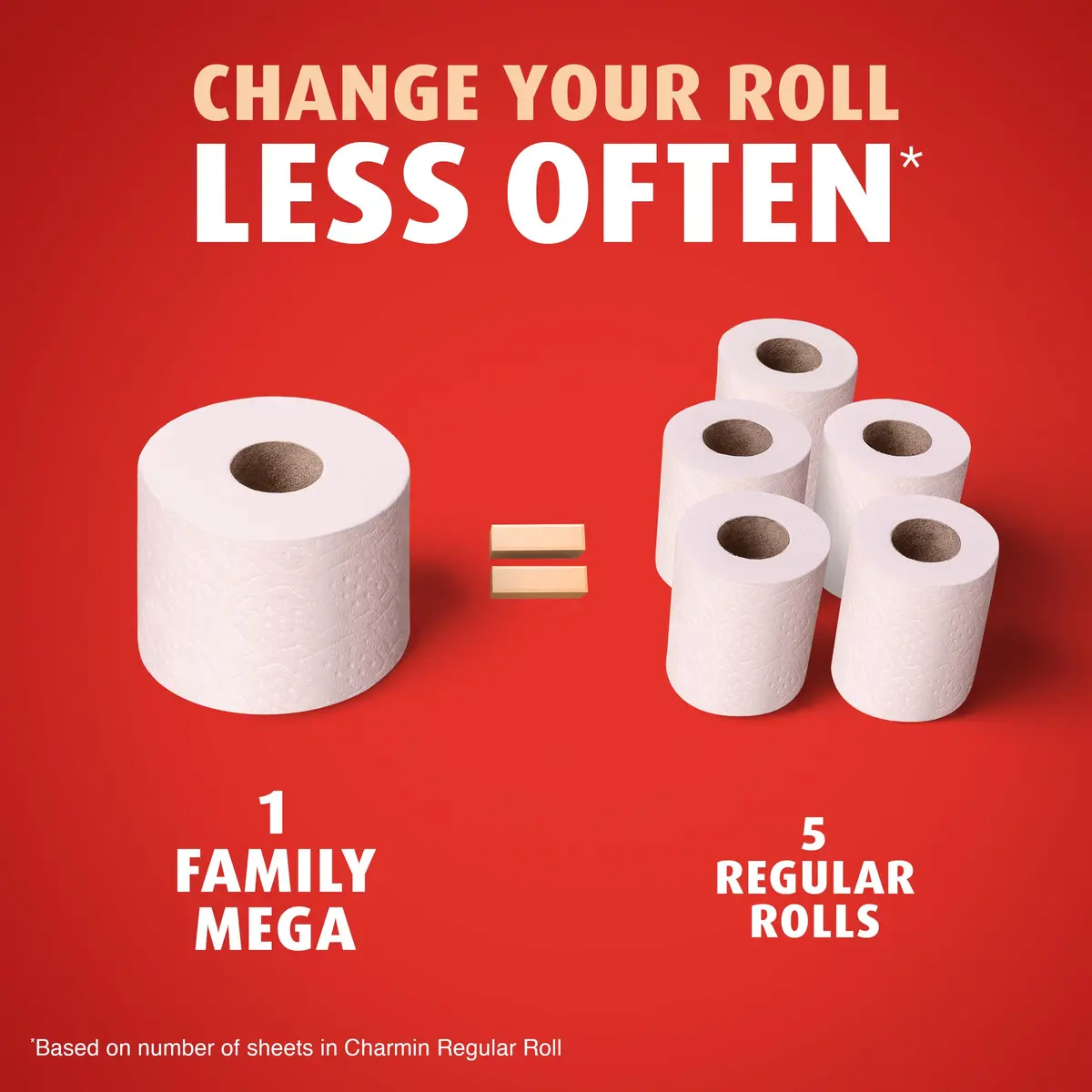 Charmin Ultra Strong Clean Touch Toilet Paper 30 Family Mega Rolls (8250 Sheets) | 4X Stronger When Wet - view 6