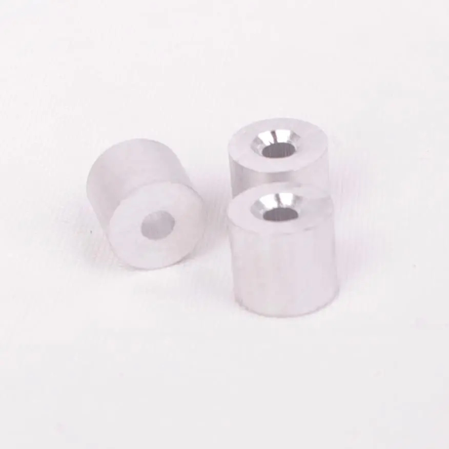 HIGOOD Wire Rope Stop Sleeve for 3/32" Wire Rope | Aluminum Alloy, PK 100 | Strong & Economical - view 3