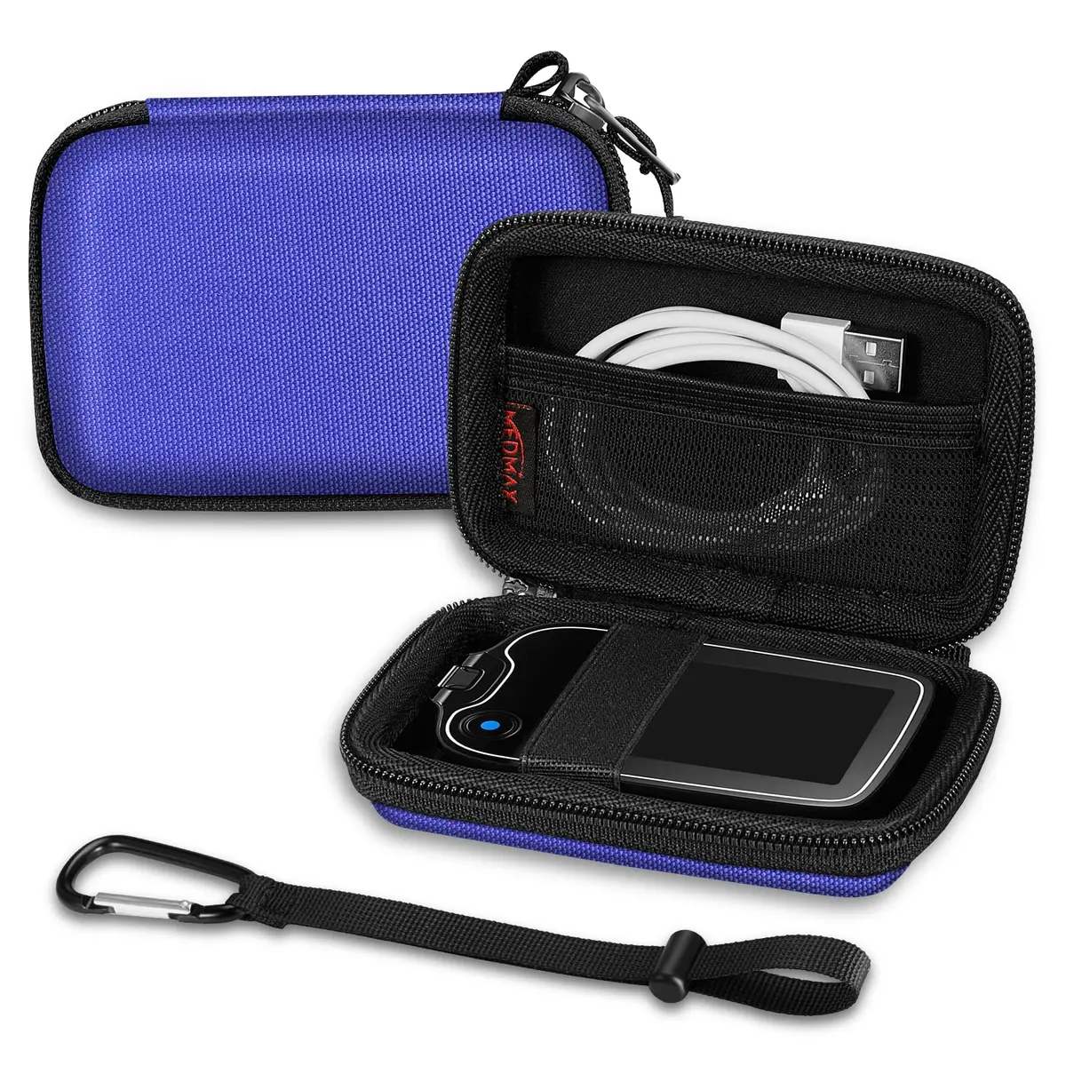 MEDMAX Hard Shell Protective Case for Freestyle Libre 3 2 | Shockproof & Lightweight (Blue) - main product image