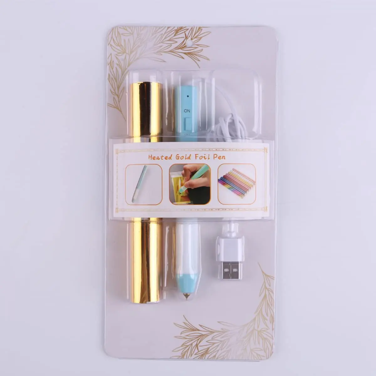 CYFUN DESIGN Heated Foil Pen and Glimmer Foil Roll Set | 2.5mm Bold Tip, USB Powered, for Card Making & Scrapbooking - view 7