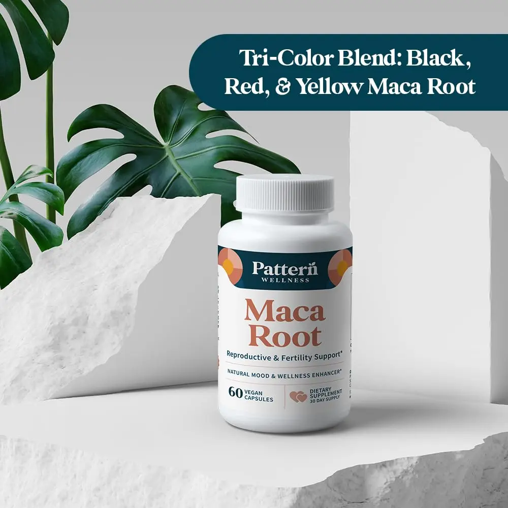 Pattern Wellness Maca Root Supplement – 60 Vegan, Non-GMO Capsules | Supports Energy & Balance - view 8