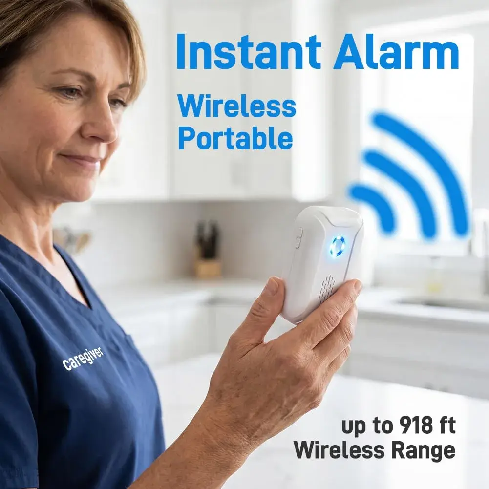 HENDUN Motion Sensor Door Bell Chime 1 Receiver & 2 Transmitters | Welcome Guests, Deter Thieves, Monitor Patients - view 5