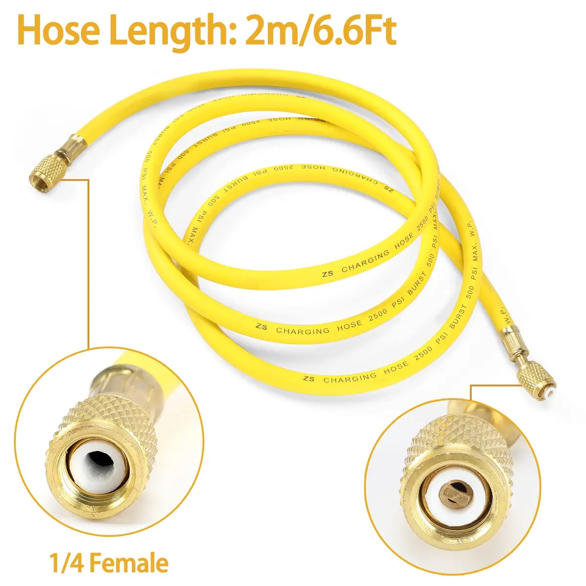 BETOOLL Nitrogen Regulator - Gauge with 78.7" Hose, 0-600 PSI Brass Inlet Outlet | Accurate Pressure Control - view 3