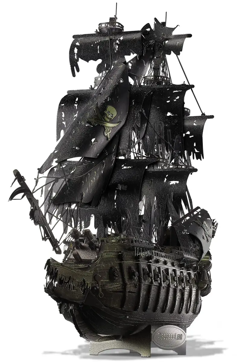 Piececool Metal 3D Puzzles Flying Dutchman Pirate Ship Model Kit 369 Pieces | Challenging Metal Craft for Adults & Teens - main product image