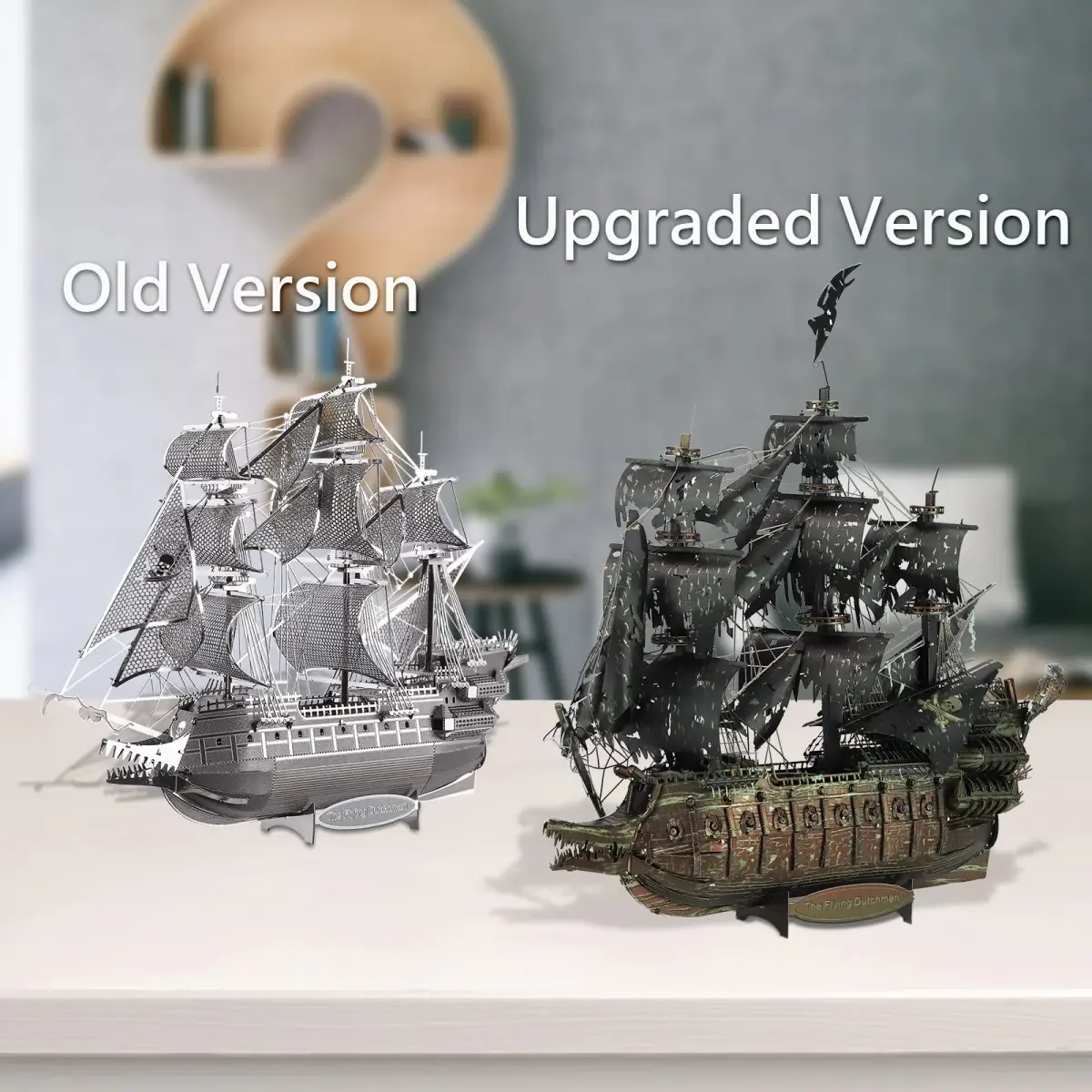 Piececool Metal 3D Puzzles Flying Dutchman Pirate Ship Model Kit 369 Pieces | Challenging Metal Craft for Adults & Teens - view 7