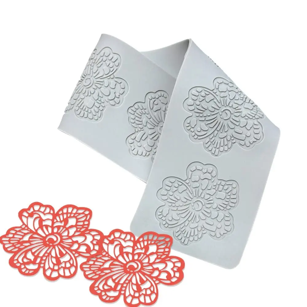 TUKE 3D Hollow Flower Chocolate Silicone Mold 39.07 cm (15.38 inch) | Food Grade BPA-Free for Baking & Crafts - main product image