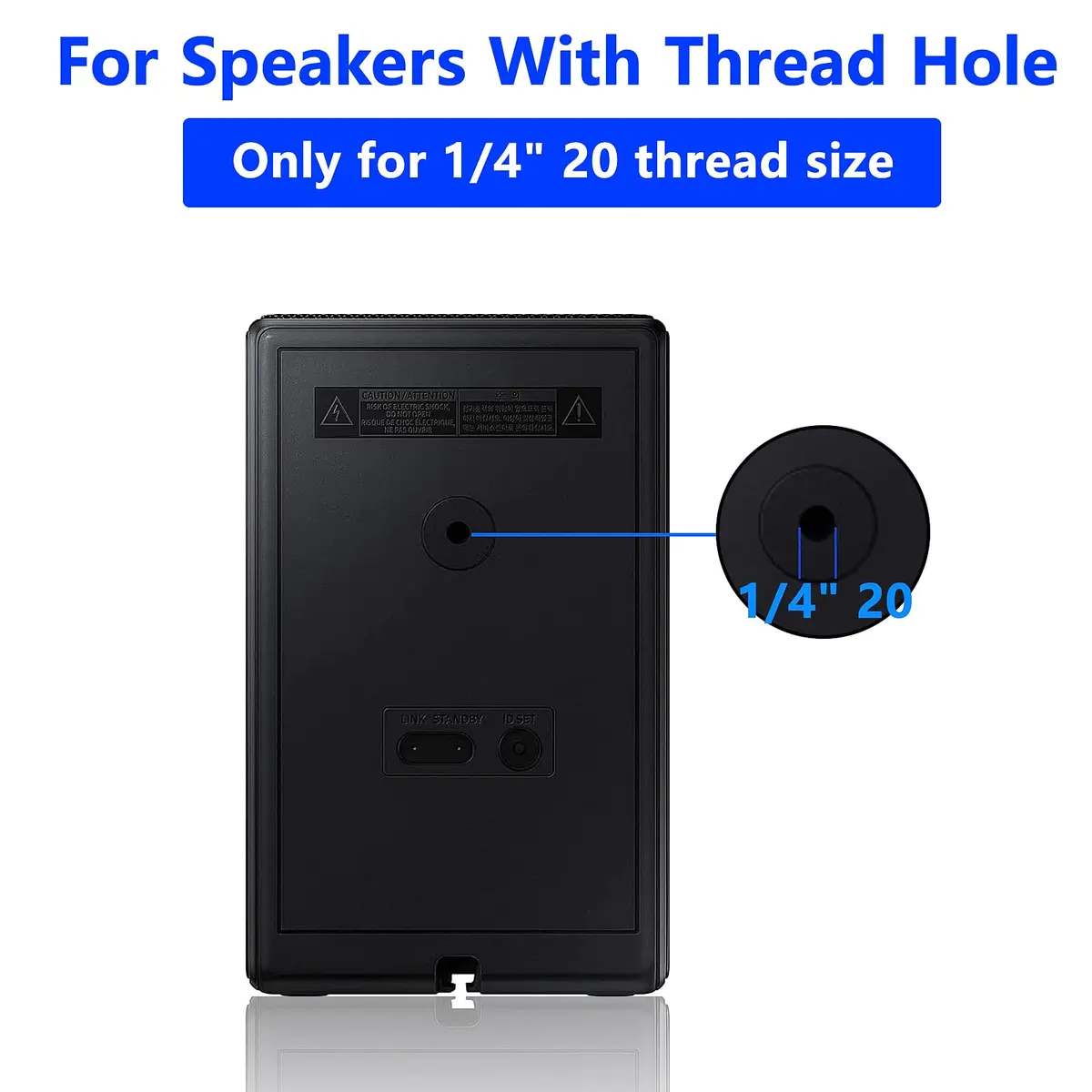 Aiweiwa Speaker Wall Mount for Samsung SWA-9500S/ZA Rear Speakers | Tilt Swivel Adjustable Metal Bracket (Black) - view 3