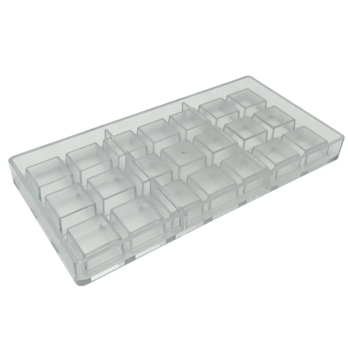 Goldbaking Square Chocolate Mould Polycarbonate 21 Cavities | Artisan Candy & Ice Cube Mold - view 6