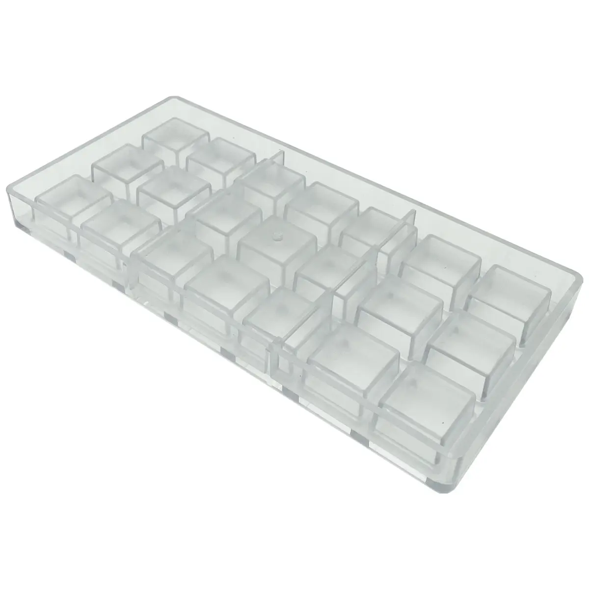 Goldbaking Square Chocolate Mould Polycarbonate 21 Cavities | Artisan Candy & Ice Cube Mold - view 4