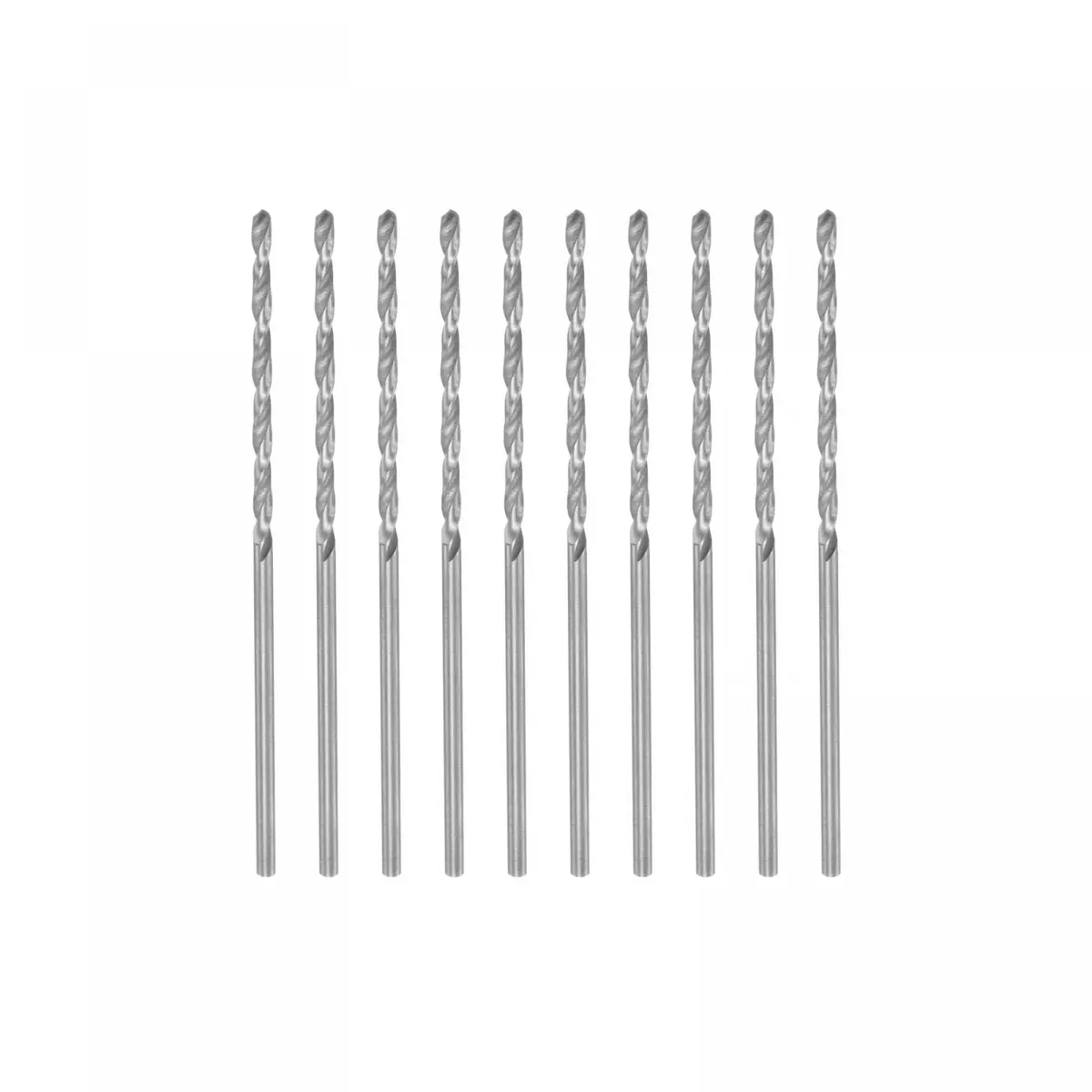 uxcell 10 Pcs 1.4mm HSS Twist Drill Bits | Fully Ground, Long Service Life, for Mild Steel Copper Aluminum - main product image