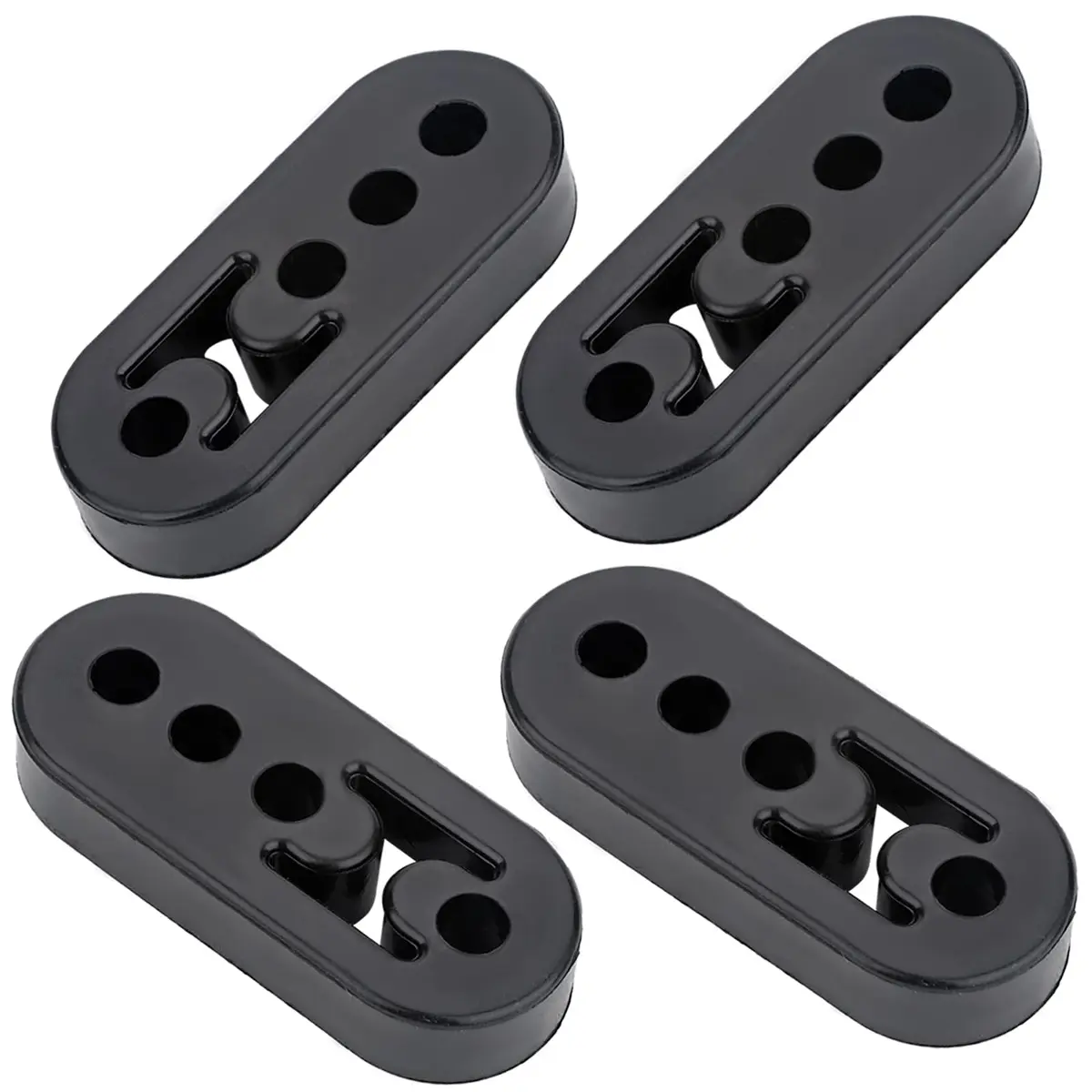 VASTAUTO 4 Holes 12mm Rubber Exhaust Hanger 4 Pack | High Density Tail Pipe Hanger - main product image