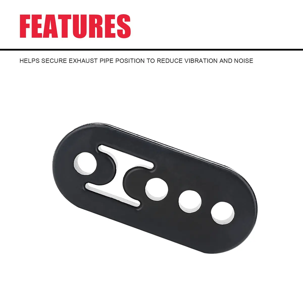 VASTAUTO 4 Holes 12mm Rubber Exhaust Hanger 4 Pack | High Density Tail Pipe Hanger - view 4