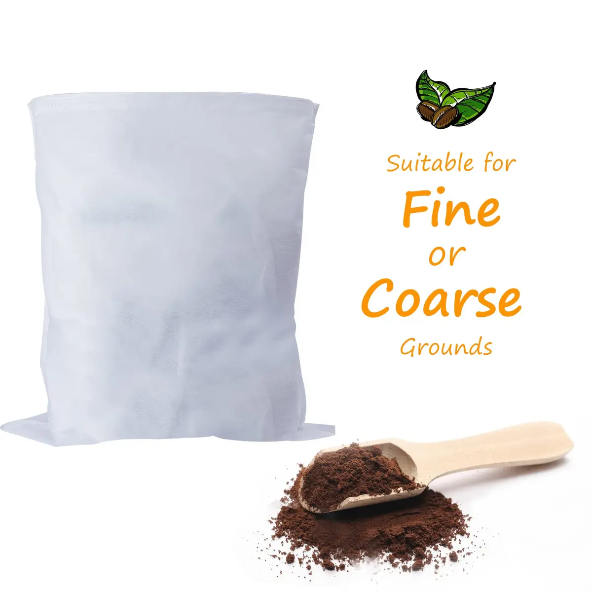 Vonluxin 50 Pack Cold Brew Coffee Filters 20" x 20" | Compatible with 5 Gallon Brewers - view 5