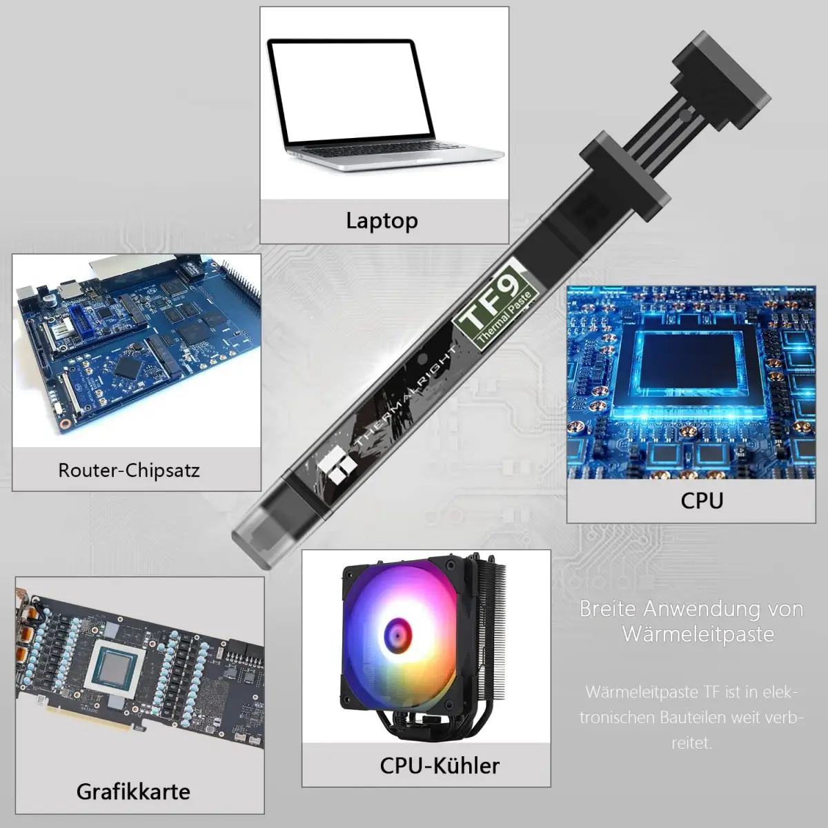 Thermalright TF9 Thermal Paste 2.9g (0.1 oz) | 14W/m.k High Conductivity Heat Sink Compound - view 4