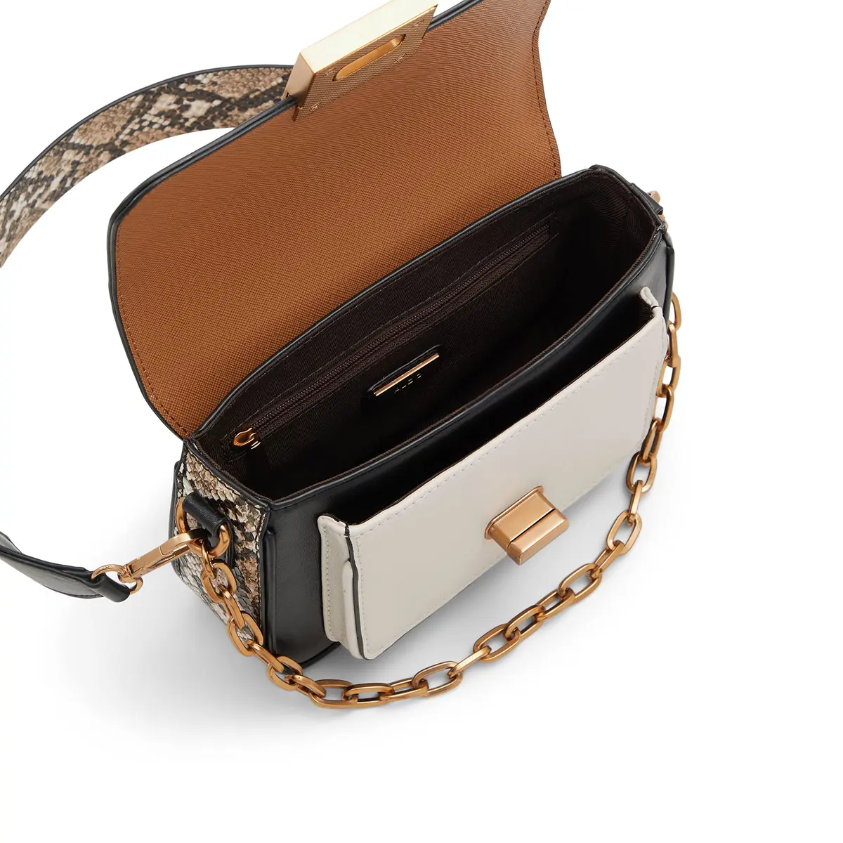 ALDO Women's Celestica Crossbody Bag, Light Brown | Versatile Synthetic Handbag - view 6
