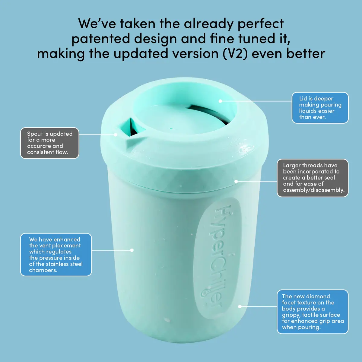 HyperChiller HC2AS Iced Beverage Cooler 12.5 Oz | Fast, Durable & Reusable - view 6