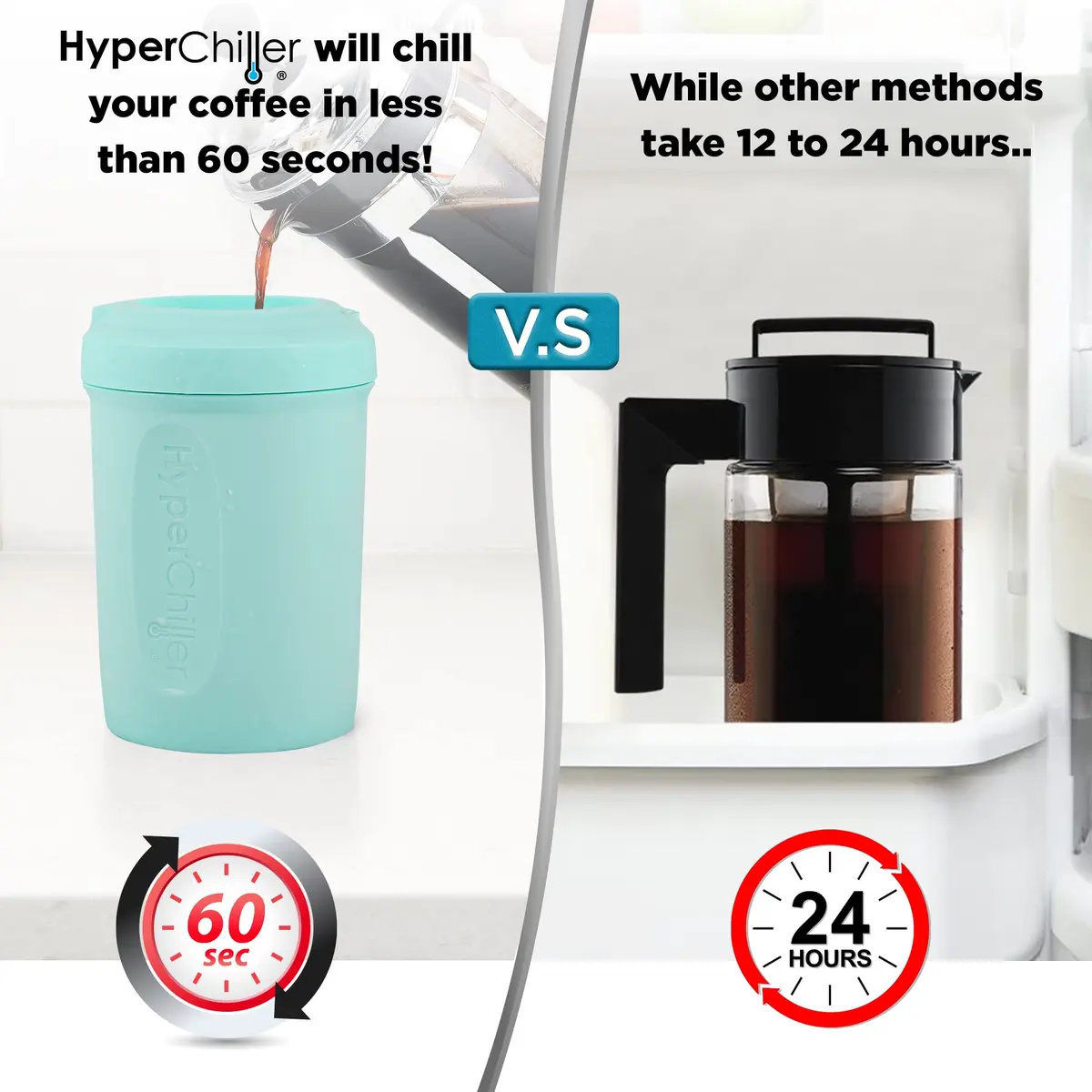 HyperChiller HC2AS Iced Beverage Cooler 12.5 Oz | Fast, Durable & Reusable - view 8