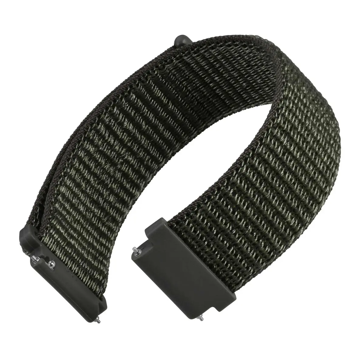 WOCCI 18mm Adjustable Nylon Watch Band | Quick Release Sport Loop Strap (Army Green) - main product image