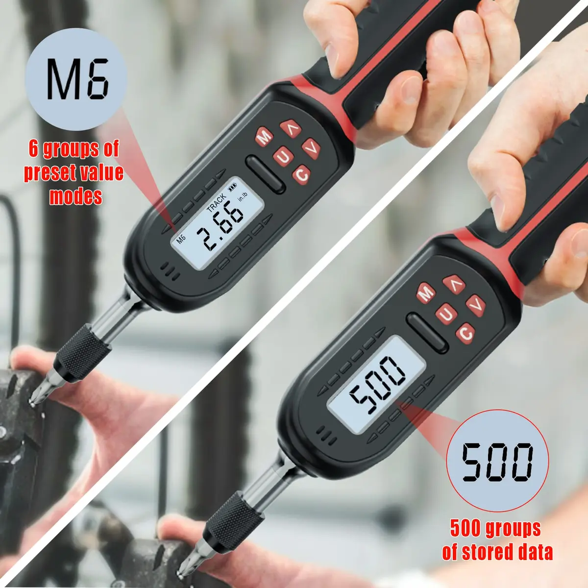 VANPO Digital Torque Screwdriver 0.3-6 Nm (2.66-53.10 in-lb) | ±2% Accuracy, 1/4" Drive - view 3