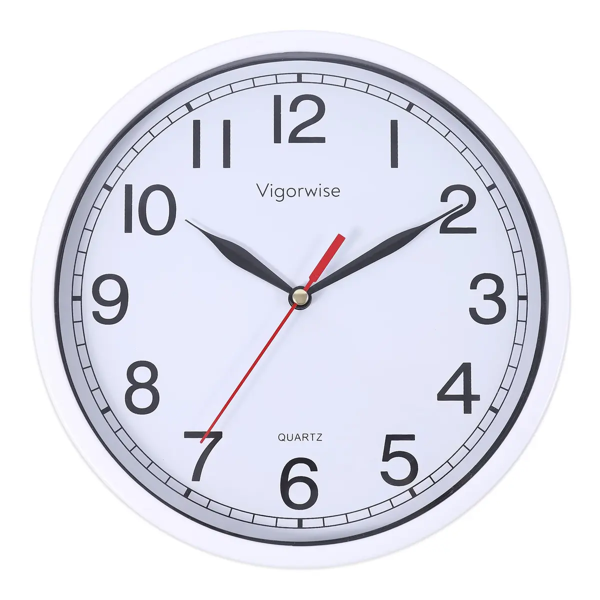 Vigorwise 8 Inch Wall Clock Silent Sweep Movement Accurate Small Clocks | Modern Home Decor - main product image