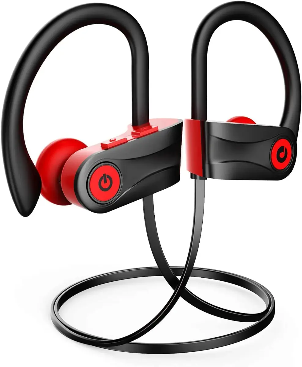 Otium U18 Wireless Bluetooth 5.3 Sport Headphones with Earhooks & Mic | 16 Hours Playtime - main product image