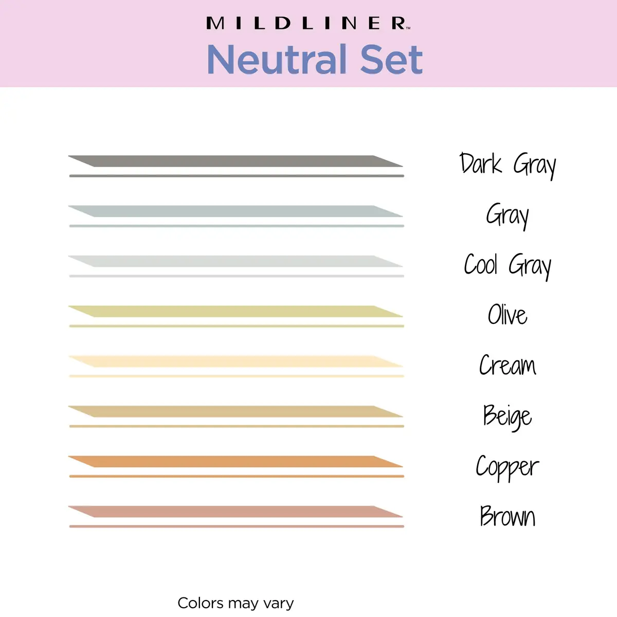 Zebra Pen Mildliner Neutral Vintage Highlighters, Dual Tip, 8-Pack | Smooth Ink Flow for Students & Office - view 3