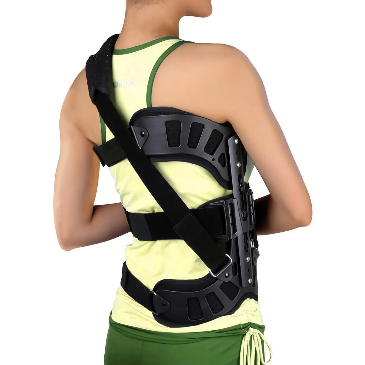 ZHUNPOCT Adjustable Scoliosis Back Brace with Cervical Support | Breathable, Fully Adjustable for All Heights, Discreet & Supportive (70-120 chars) - main product image