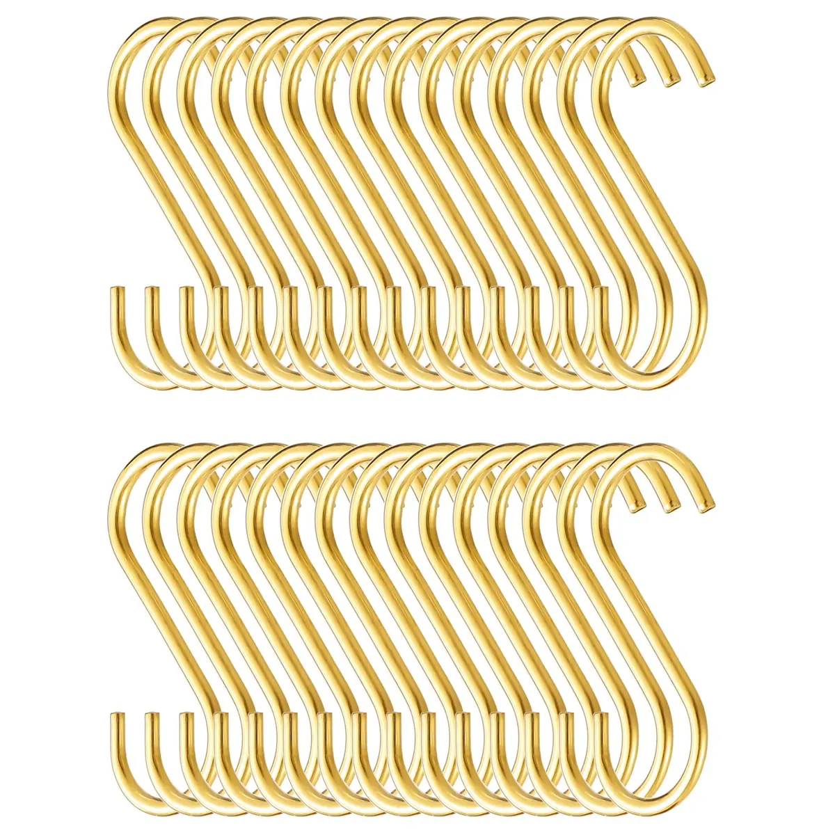 Evanda Gold Storage Hook 30 Pack | Heavy Duty Stainless Steel, Rust-Proof, Multi-Purpose (≤120 chars) - main product image