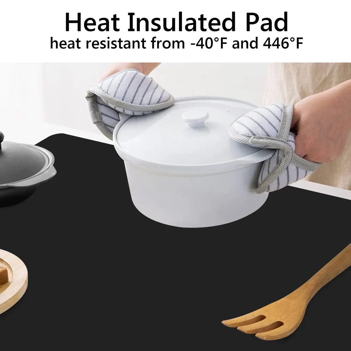 Gartful Extra Large Silicone Countertop Mat 90cm x 60cm (35" x 24") | Heat-Resistant & Non-Slip Kitchen Protector - view 5