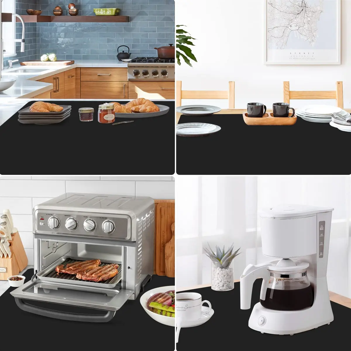 Gartful Extra Large Silicone Countertop Mat 90cm x 60cm (35" x 24") | Heat-Resistant & Non-Slip Kitchen Protector - view 6