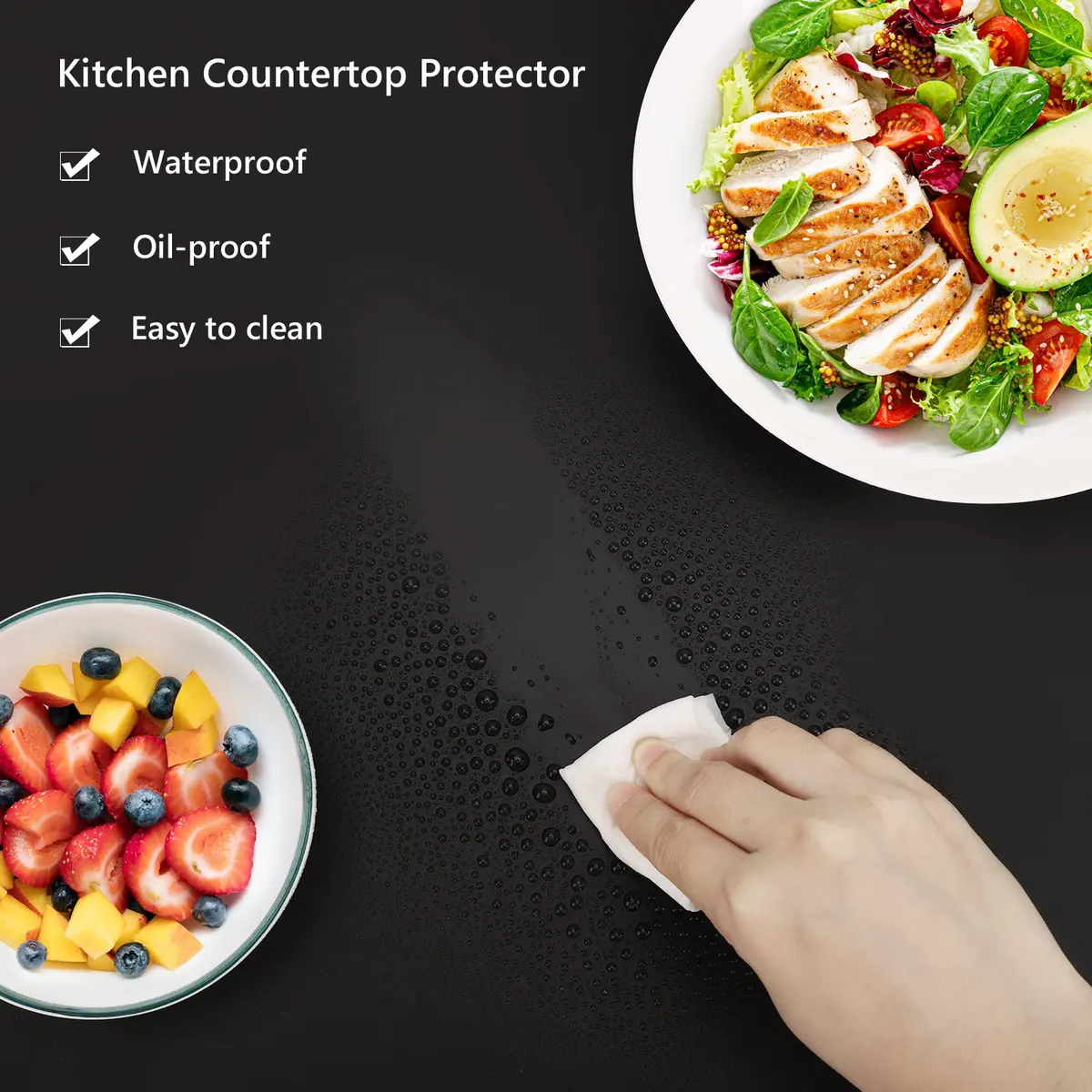 Gartful Extra Large Silicone Countertop Mat 90cm x 60cm (35" x 24") | Heat-Resistant & Non-Slip Kitchen Protector - view 4