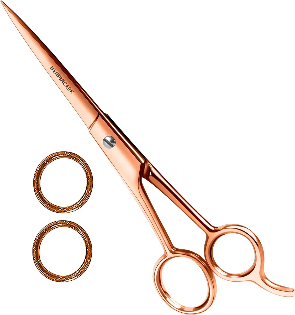 Utopia Care Hair Cutting & Hairdressing Scissors 6.5 Inch | Premium Stainless Steel Shears for Salons, Men, Women & Kids, Rose Gold - main product image