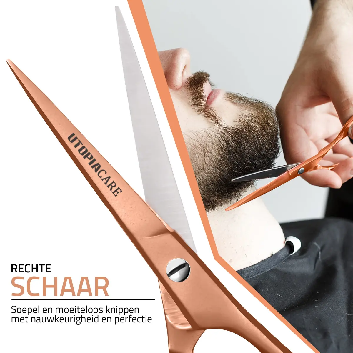 Utopia Care Hair Cutting & Hairdressing Scissors 6.5 Inch | Premium Stainless Steel Shears for Salons, Men, Women & Kids, Rose Gold - view 4