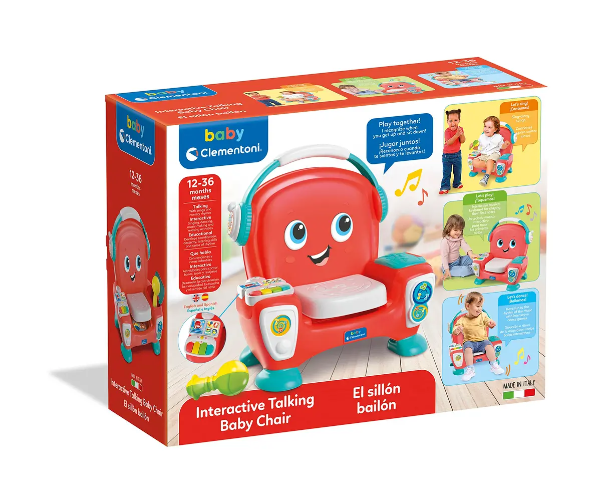 Clementoni The Dance Chair Educational Musical Chair for Babies 12+ Months | Bilingual Spanish & English Learning Game - view 2