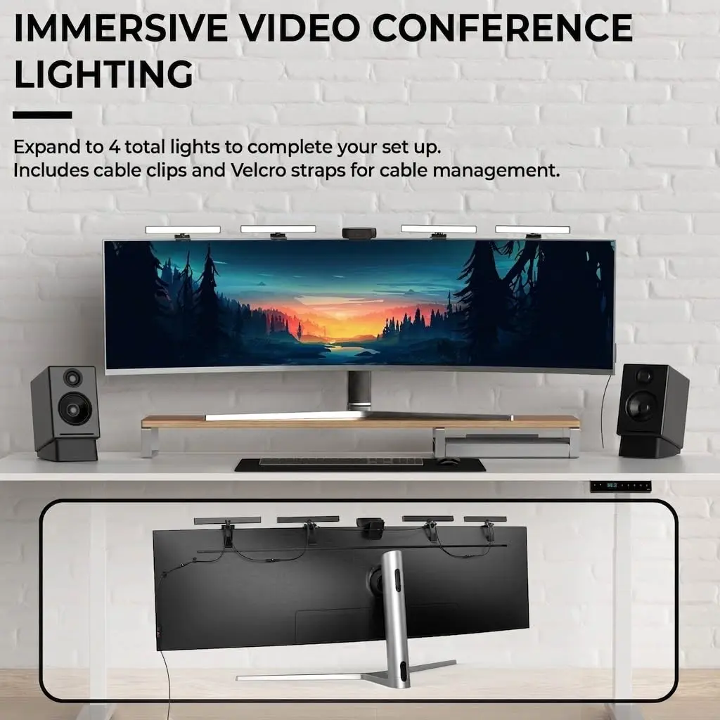 HumanCentric Add-On Video Conference Light - Existing Kit Required, 1 Unit | Expands to Quad Light Setup - view 7
